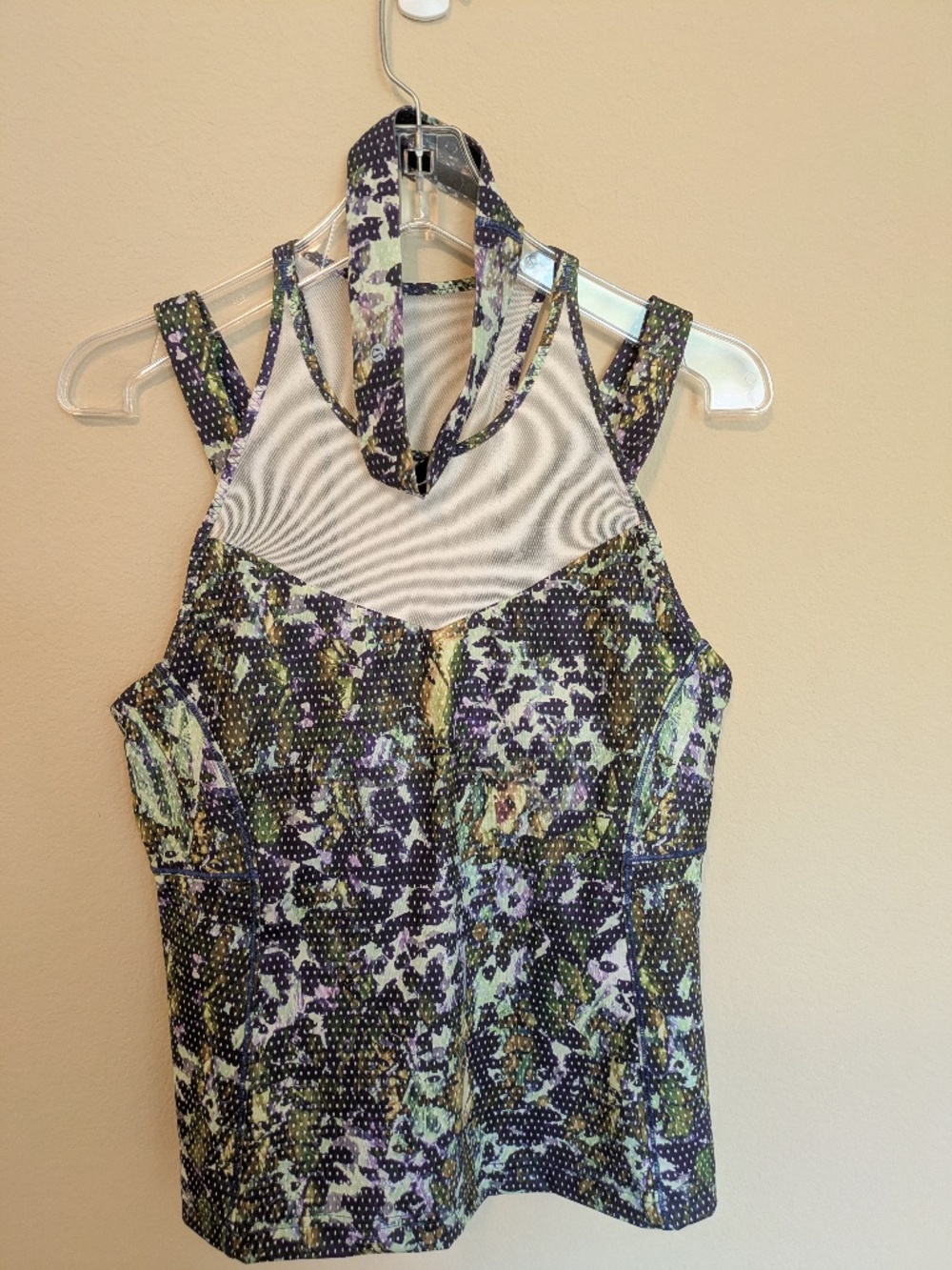 Lululemon Running In The City Tank Floral & Matching Headband